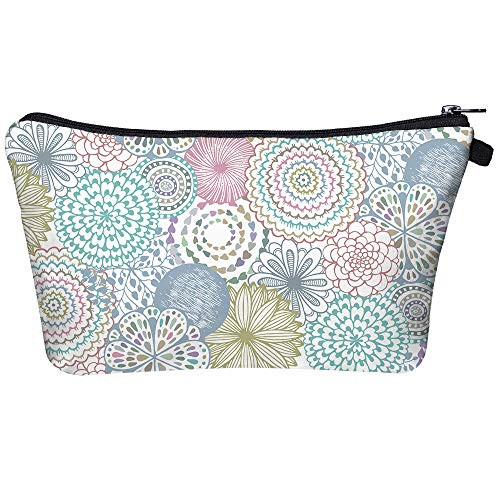 Mandala Flowers Cosmetic Bag Makeup Bags Small Makeup Pouch Travel Toiletry Organizer With Zipper For Women Girls Mandala Flowers Cosmetic Bag Makeup Bags Small Makeup Pouch Travel Toiletry Organizer With Zipper For Women Girls