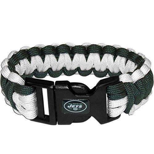 NFL Siskiyou Sports Fan Shop New York Jets Survivor Bracelet One Size Team Color NFL Siskiyou Sports Fan Shop New York Jets Survivor Bracelet One Size Team Color