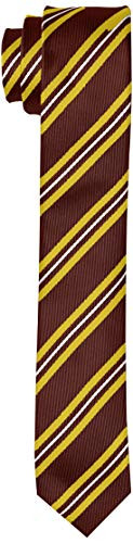 Harry Potter Thin Tie Striped Gryffindor Ravenclaw Hufflepuff Slytherin House Crest Necktie Neckwear Gryffindor
