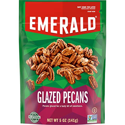 Emerald Nuts  Glazed Pecans  5 Ounce Resealable Bag