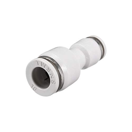 uxcell Straight Push Connectors 10mm - 6mm OD Plastic Reducing Straight Union Tube Fitting White uxcell Straight Push Connectors 10mm - 6mm OD Plastic Reducing Straight Union Tube Fitting White