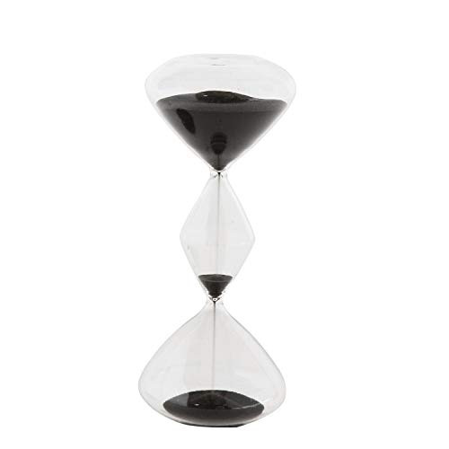 Creative Co-Op 3 Tier Hourglass with Black Sand