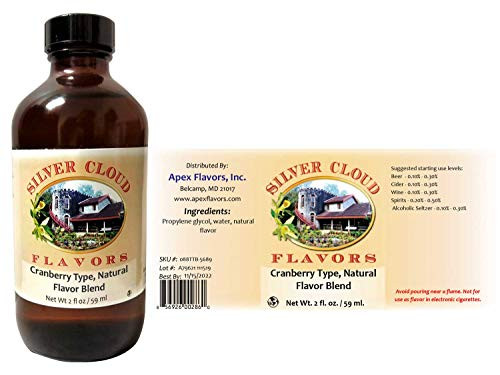 Cranberry Type  Natural Flavor Blend - TTB Approved - 2 fl- oz- bottle