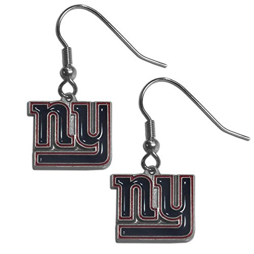 NFL Siskiyou Sports Womens New York Giants Dangle Earrings One Size Team Color NFL Siskiyou Sports Womens New York Giants Dangle Earrings One Size Team Color