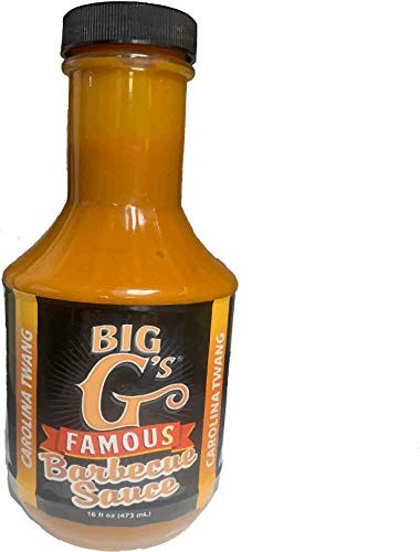 Carolina Twang Barbecue Sauce - Delicious Tangy Mustard Flavor bbq - Championship Quality -  1 Award Winning Mustard Based Sauce - Authentic Taste! By  Big G s Food Service
