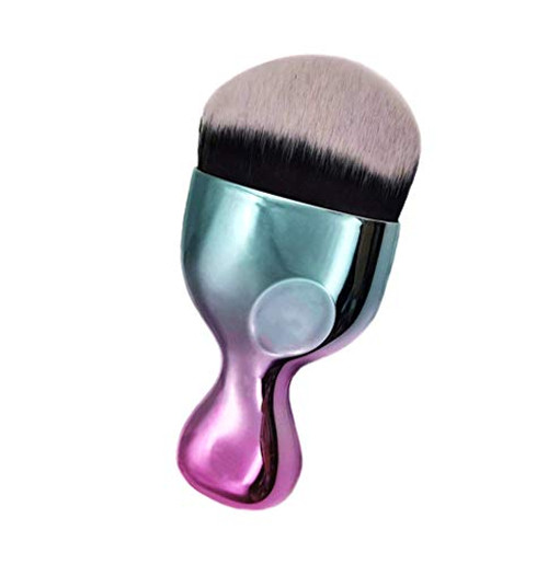 Angled Foundation Makeup Brush High Density Face Body Kabuki Makeup Brush for Liquid Foundation Mineral Powder Cream Contour Buffing Stippling Blending