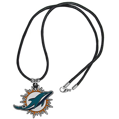 NFL Siskiyou Sports Fan Shop Miami Dolphins Cord Necklace 21 inch Black NFL Siskiyou Sports Fan Shop Miami Dolphins Cord Necklace 21 inch Black