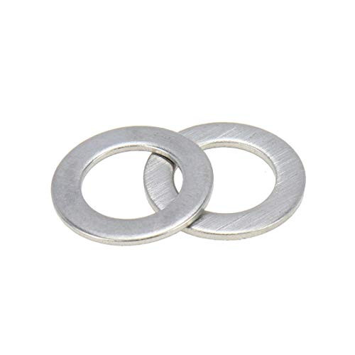 Sydien 50pcs M8 Metric Flat Washers Stainless Steel 304 for Bolt Screw
