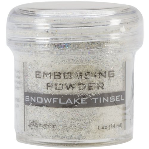 Ranger EPJ-37453 Embossing Powder  1-Ounce Jar  Snowflake Tinsel