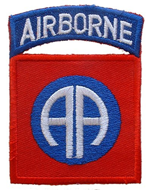 United States Army 82nd Airborne Embroidered Patch Full Color with Iron-On Adhesive United States Army 82nd Airborne Embroidered Patch Full Color with Iron-On Adhesive