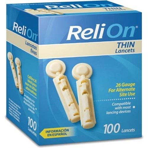 ReliOn Thin Lancets  100 count