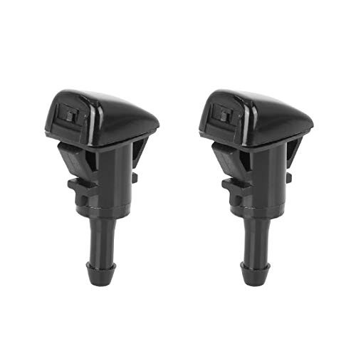 X AUTOHAUX 2pcs 05303834AB Windshield Washer Sprayer Nozzle Single Hole Replacement for Jeep Patriot 2008-2016