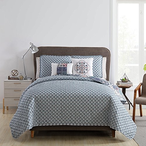 VCNY Home Azure 4 Piece Comforter Set, Twin XL, Multi