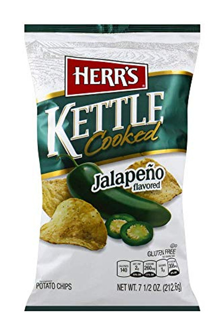 Herr s Jalapeno Kettle Chips  7-5 Ounce