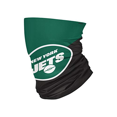 NFL FOCO New York Jets Neck Gaiter  One Size  Big Logo