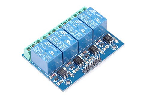 DWZ 12V 10A 4 Channel Relay Module 4-Channel Relay Control Board with Pptocoupler Output 8 Way Module Board