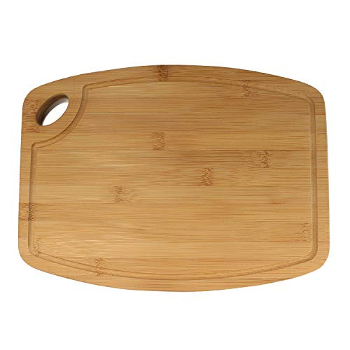Bamboo Bar-Style Curved Edge Cutting Board - 11.75" x 8.63" x 0.75" - 3 Pieces