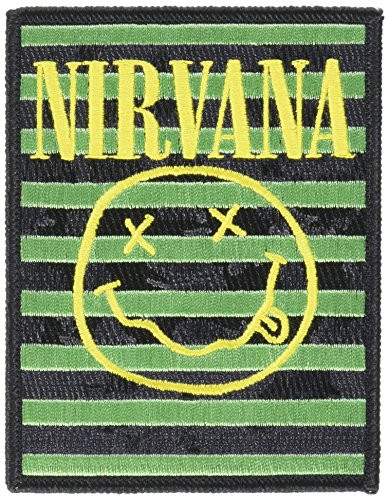 Application Nirvana Smiley Stripes Patch