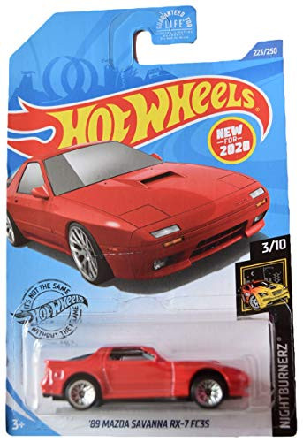 DieCast Hotwheels  89 Mazda Savanna RX 7 FC3S 223-250  red