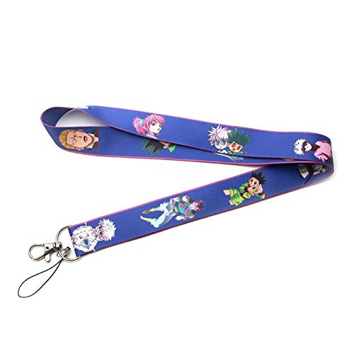 Premium Anime Lanyard Hunter x Hunter Themed - Hook   Phone String - Keychains or ID Badge Holders