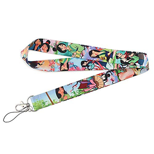 Premium Mulan Cartoon Movie Lanyard Themed - Hook   Phone String - Keychains or ID Badge Holders
