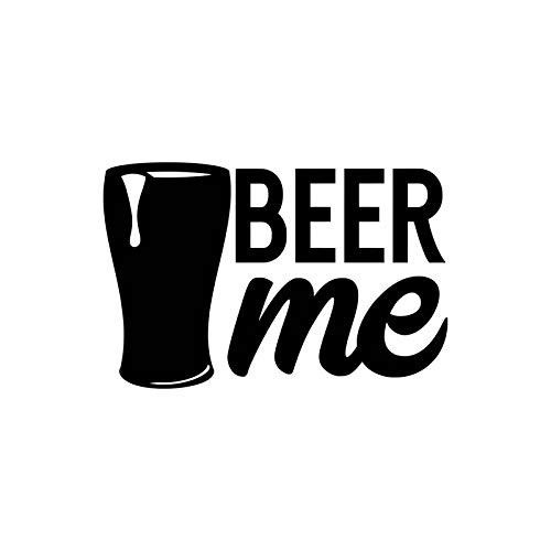 LLI Beer Me   Decal Vinyl Sticker   Cars Trucks Vans Walls Laptop   Black  5-5 x 3-6 in   LLI1524