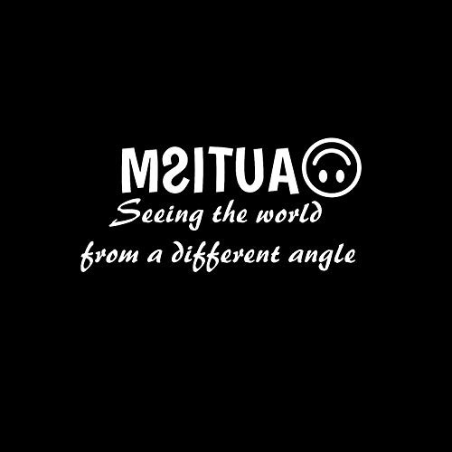 Autism Seeing The World from A Different Angle NOK Decal Vinyl Sticker  Cars Trucks Vans Walls Laptop White 7-0 x 3-5 in NOK718