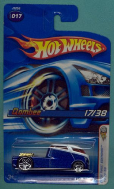 Hot Wheels Mattel 2006 First Editions 1 64 Scale Blue Qombee Die Cast Car  017