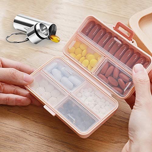 Travel Pill Box Weekly Pill Organizer Cute Medicine Organizer 7 Day AM PM Small Pill Case for Travel Vitamins Dispenser with 7 Compartments Large Daily Supplement Orange Travel Pill Box Weekly Pill Organizer Cute Medicine Organizer 7 Day AM PM Small Pill Case for Travel Vitamins Dispenser with 7 Compartments Large Daily Supplement Orange