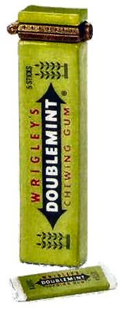Wrigley s Doublemint Gum Porcelain Hinged Box