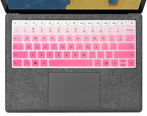 Ultra Thin Surface Laptop 3 Keyboard Cover Skin for Microsoft Surface Laptop 3 13-5 Inch   15 Inch 2019 Release Laptop Keyboard Cover Protector  Surface Laptop 3 Accessories  Ombre Pink US Layout