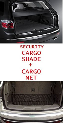 Cargo Security Flip Shade + Cargo Net for GMC ACADIA 2007 2008 2009 2010 2011 2012 2013 2014 2015 2016 - Ebony NEW