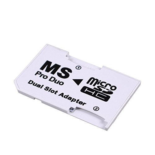 UCEC Dual Slot Micro SD-SDHC to Memory Stick Pro Duo Adapter for PSP Sony