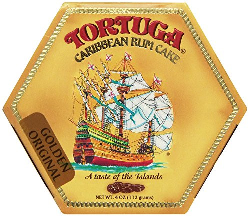 TORTUGA Caribbean Original Rum Cake with Walnuts - 4 oz Rum Cake - The Perfect Premium Gourmet Gift for Gift Baskets  Parties  Holidays  and Birthdays - Great Cakes for Delivery