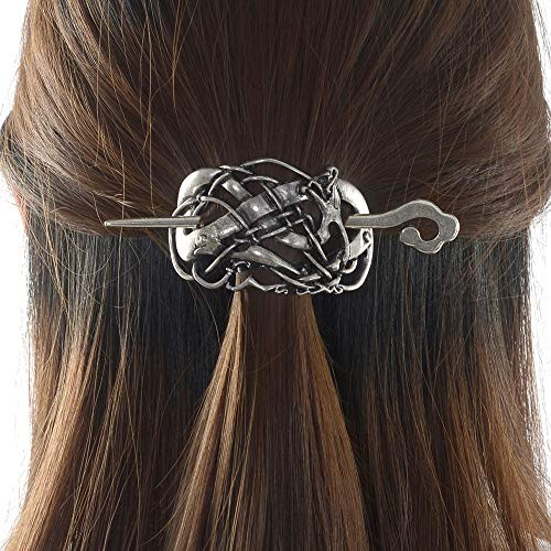 Viking Celtic Hair Sticks Hairpin-Viking Hair Clip Sticks for Long Hair Stick Slide Irish Hair Accessories N-G