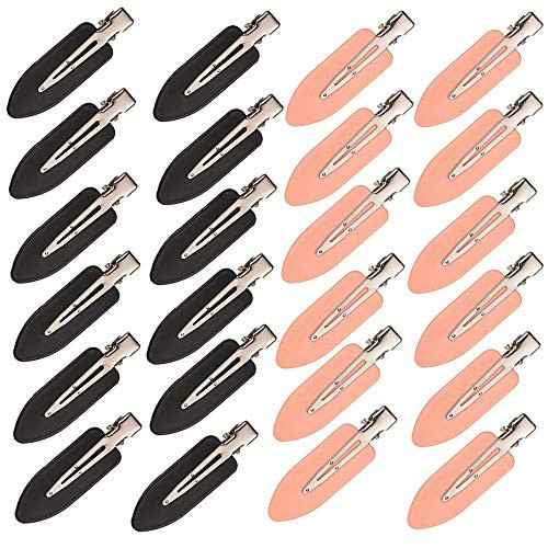 No Bend hair clips 24 pcs No Crease Dent Creaseless Hair Clip for Makeup Hairstyle 12 blacks12 pinks No Bend hair clips 24 pcs No Crease Dent Creaseless Hair Clip for Makeup Hairstyle 12 blacks12 pinks