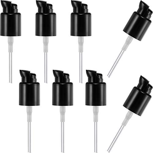Replacement Foundation Pump Black Plastic Cosmetic Liquid Foundation Makeup Pump Replacement Tool for MAC and Estee Lauder Double Wear Foundation 8 Pieces