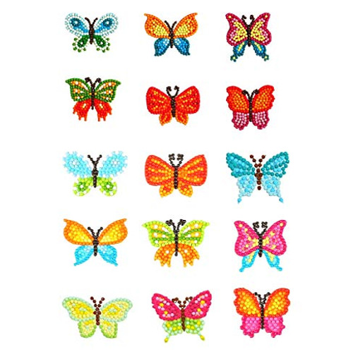 5D Butterfly Cartoon Diamond Painting Stickers Kits Handmade Diamond Art Mosaic Painting Stickers Kits for Kids Adult Beginners and DIY Art Craft Painting Painting by Numbers Diamonds 15PCS 5D Butterfly Cartoon Diamond Painting Stickers Kits Handmade Diamond Art Mosaic Painting Stickers Kits for Kids Adult Beginners and DIY Art Craft Painting Painting by Numbers Diamonds 15PCS