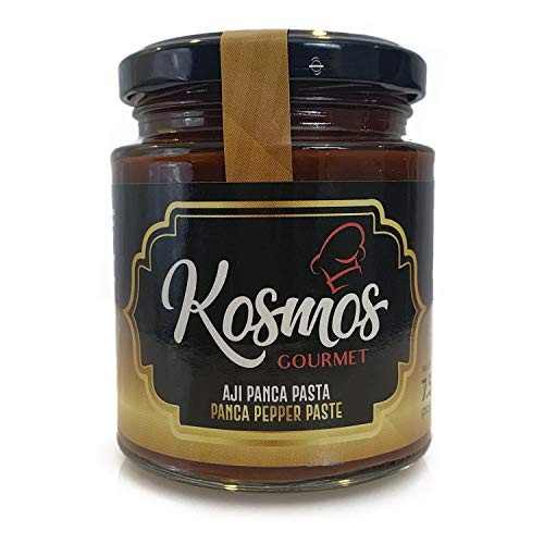 Kosmos Gourmet Aji Panca Paste - Peruvian Panca Chili Pepper Sauce - Mild Spicy - 7-5 oz- - 212 gm-