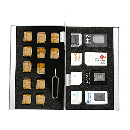 Myymee Large Capacity SD Memory Card Holders for Sim-Micro Sim-Nano Sim Cards
