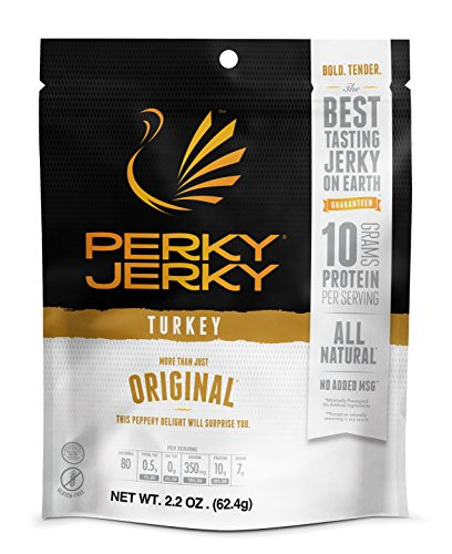 Perky Jerky Gluten Free More Than Just Original Turkey Jerky  2-2 Ounce