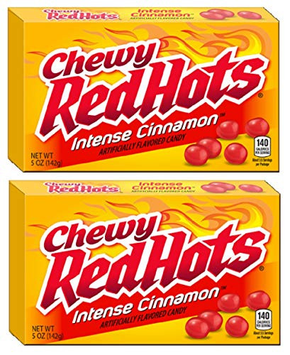 Chewy Red Hots Intense Cinnamon Theater Box 5 oz - 2 Pack