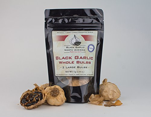 Whole Black Garlic - 2 Bulbs 2-54 oz - Kosher Certified