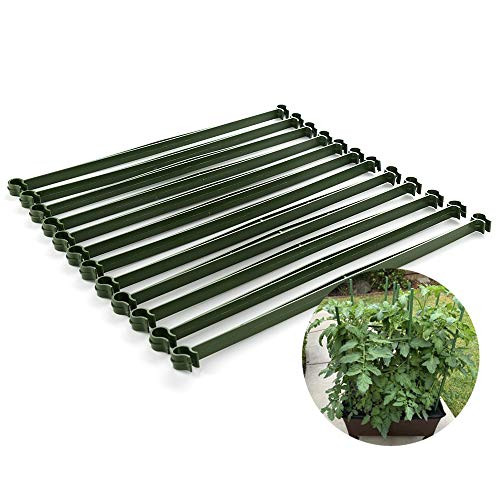 GREENWISH 12 Pcs Stake Arms for Tomato Cage 11-8 Inches Expandable Trellis Connectors for Any 11mm Diameter Plant Stakes Adjustable for Climbing Plants Vegetables Flowers Fruits Vine GREENWISH 12 Pcs Stake Arms for Tomato Cage 11-8 Inches Expandable Trellis Connectors for Any 11mm Diameter Plant Stakes Adjustable for Climbing Plants Vegetables Flowers Fruits Vine