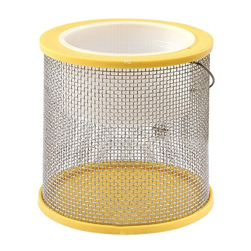 Frabill Cricket Cage Bucket 6 Cylinder  Yellow