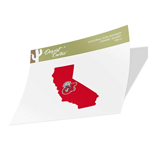 California Cal State University Channel Islands CSUCI Dolphins NCAA Vinyl Decal Laptop Water Bottle Car Scrapbook State Boarder Sticker