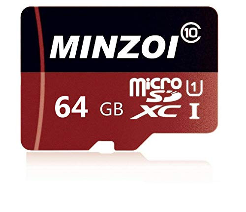 64GB Micro SD Card Micro SDXC Card High Speed Class 10 with SD Adapter for Android Smartphones