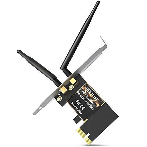 PCI Express WiFi Card AC1300 PCIe Wireless Adapter 2.4/5GHz Dual Band WiFi USB for Desktop Windows 7/8.1/10