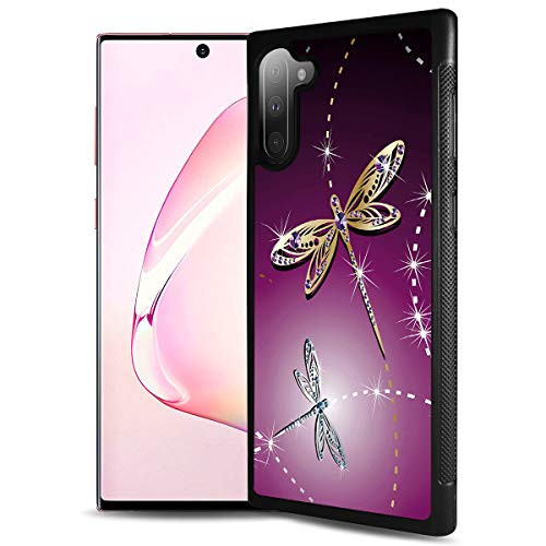 for Samsung Note 10  Galaxy Note 10  Durable Protective Soft Back Case Phone Cover  HOT12540 Purple Dragonfly