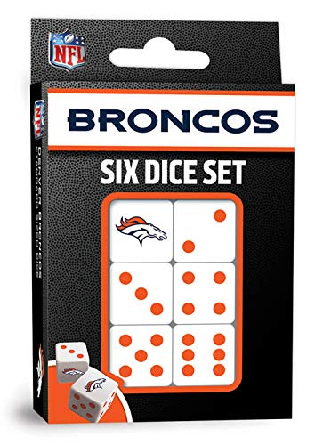 MasterPieces NFL Denver Broncos Dice Set